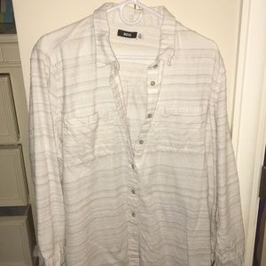 BDG Urban Outfitters White Flannel L